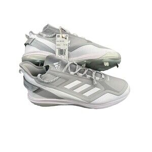Adidas Icon 7 Boost White GRAY Baseball Metal Cleats Mens Size 14 (S23852)